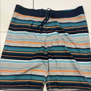 Old Navy Blue and Orange Board Shorts